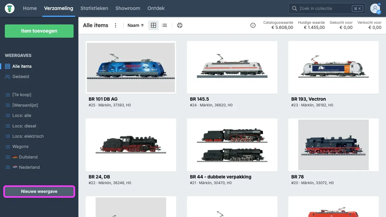 Mijn verzameling in Yard Tower